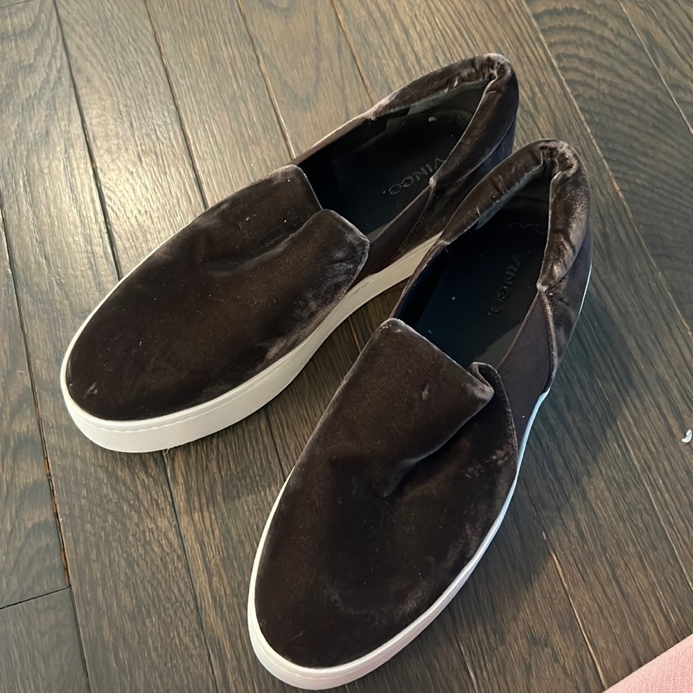 Vince Platform velvet sneakers